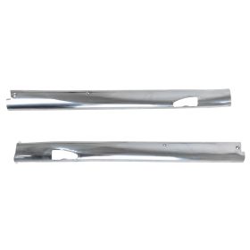 1964 Cadillac Convertible Upper Windshield Chrome Garnish Moldings (1 Pair) USED Free Shipping In The USA