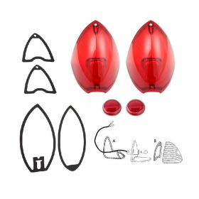 1948 1949 1950 Cadillac (See Details) Tail Light And Reflector Lenses With Gaskets Set (8 Pieces) REPRODUCTION Free Shipping In The USA