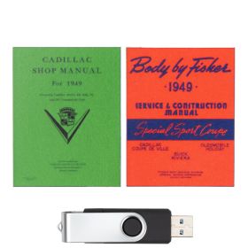 1949 Cadillac Models Service Manual [USB Flash Drive] REPRODUCTION Free Shipping In The USA