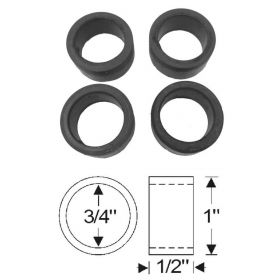 1938 1939 1940 1941 1942 1946 1947 1948 1949 Cadillac Upper Pivot Pin Steering Knuckle Support Rubber Seal Set (4 Pieces) REPRODUCTION Free Shipping In The USA