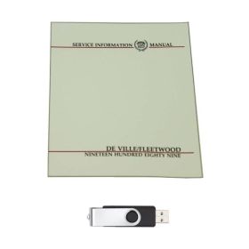 1989 Cadillac DeVille and Fleetwood Service Manual [USB Drive] REPRODUCTION Free Shipping In The USA