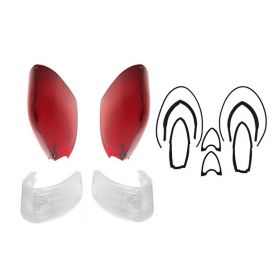 1954 1955 1956 Cadillac (See Details) Tail Light And Back Up Lenses With Gaskets Kit (16 Pieces) REPRODUCTION Free Shipping In The USA