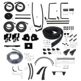 1956 Cadillac Sedan DeVille Deluxe Rubber Weatherstrip Kit (85 Pieces) REPRODUCTION Free Shipping In The USA 