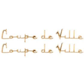 1956 Cadillac "Coupe de Ville" Fender Scripts 1 Pair REPRODUCTION Free Shipping In The USA