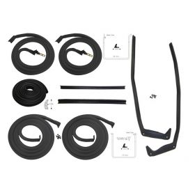 1956 Cadillac Sedan Deville Basic Rubber Weatherstrip Kit (9 Pieces) REPRODUCTION Free Shipping In The USA 