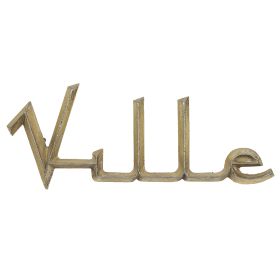 1956 Cadillac Ville Fender Script Emblem # 1 USED Free Shipping In The USA