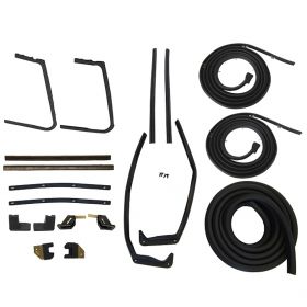 1957 1958 Cadillac 2-Door Hardtop Coupe Advanced Rubber Weatherstrip Kit (19 Pieces) REPRODUCTION Free Shipping In The USA