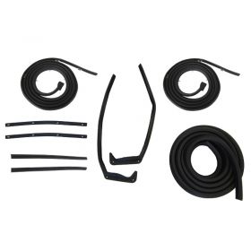 1957 1958 Cadillac 2-Door Hardtop Coupe Basic Rubber Weatherstrip Kit (9 Pieces) REPRODUCTION Free Shipping In The USA