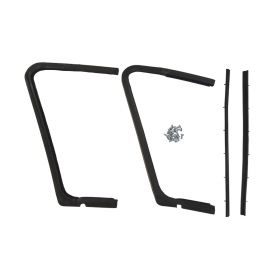 1957 1958 Cadillac 4-Door Models (EXCEPT Eldorado Brougham) Front Vent Window Rubber Weatherstrip Kit (4 Pieces) REPRODUCTION Free Shipping In The USA