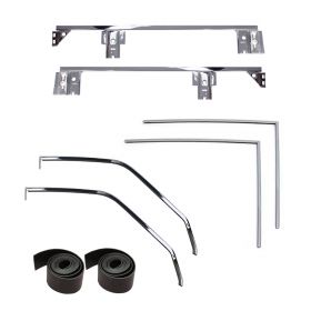 1959 1960 Cadillac Convertible Window Frame And Channel Set (6 Pieces) REPRODUCTION Free Shipping In The USA