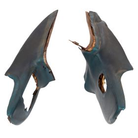 1959 1960 Cadillac (EXCEPT Brougham And Commercial Chassis) Upper Left And Right Instrument Panel Extensions (1 Pair) Teal Blue USED Free Shipping in The USA
