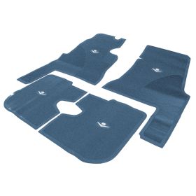 1959 1960 Cadillac 4-Door Blue Rubber Floor Mats (4 Pieces) [Ready To Ship] REPRODUCTION Free Shipping In The USA