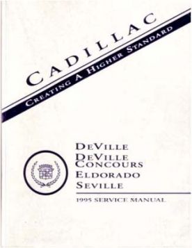 1995 Cadillac DeVille Eldorado Seville Service Manual CD REPRODUCTION Free Shipping In The USA 
