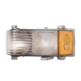 1975 1976 Cadillac (EXCEPT Eldorado And Seville) Left Driver Side Cornering Lens Assembly With Guide Markings USED Free Shipping In The USA