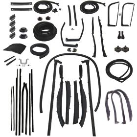 1959 Cadillac Series 62 and Eldorado 2-Door Convertible Deluxe Rubber Weatherstrip Kit (308 Pieces) REPRODUCTION Free Shipping In The USA