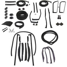 1959 Cadillac Series 62 and Eldorado 2-Door Convertible Deluxe Rubber Weatherstrip Kit (298 Pieces) REPRODUCTION Free Shipping In The USA