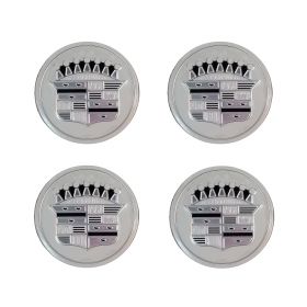 1959 Cadillac Wheel Cover Hub Cap Emblems Set (4 Pieces) REPRODUCTION Free Shipping In The USA