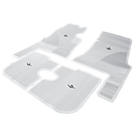 1959 1960 Cadillac 4-Door White Rubber Floor Mats (4 Pieces) [Ready To Ship] REPRODUCTION Free Shipping In The USA