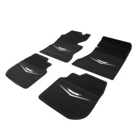 1961 1962 1963 1964 Cadillac Black Rubber Floor Mats (4 Pieces) [Ready To Ship] REPRODUCTION Free Shipping In The USA
