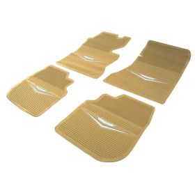 1961 1962 1963 1964 Cadillac Tan Rubber Floor Mats (4 Pieces) REPRODUCTION Free Shipping In The USA