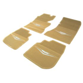1961 1962 1963 1964 Cadillac Tan Rubber Floor Mats (4 Pieces) [Ready To Ship] REPRODUCTION Free Shipping In The USA