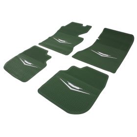 1961 1962 1963 1964 Cadillac Green Rubber Floor Mats (4 Pieces) REPRODUCTION Free Shipping In The USA