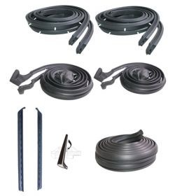 1962 Cadillac Series 62 and Deville 2-Door Hardtop Coupe Basic Rubber Weatherstrip Kit (7 Pieces) REPRODUCTION Free Shipping In The USA