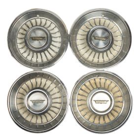 1962 Cadillac Wheel Cover Hub Cap Off White Set (4 Pieces) USED