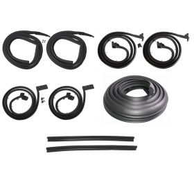 1963 1964 Cadillac Series 62 and Deville 4-Door 6-Window Sedan (See Details) Basic Rubber Weatherstrip Kit (9 Pieces) REPRODUCTION Free Shipping In The USA