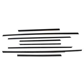 1963 1964 Cadillac 2-Door Coupe Window Sweep Set (8 Pieces) REPRODUCTION Free Shipping In The USA