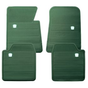 1965 1966 1967 1968 1970 Cadillac Green Rubber Floor Mats (4 Pieces) REPRODUCTION Free Shipping In The USA