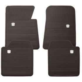 1965 1966 1967 1968 1970 Cadillac Rubber Floor Mats Dark Brown REPRODUCTION Free Shipping In The USA
