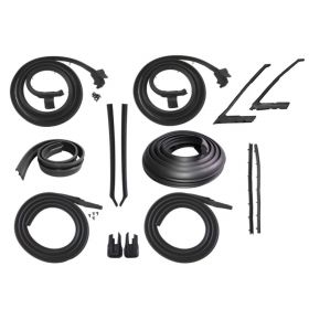 1965 Cadillac Calais and Deville 2-Door Hardtop Advanced Rubber Weatherstrip Kit (14 Pieces) REPRODUCTION Free Shipping In The USA