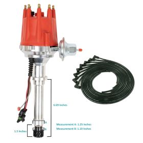 1966 1967 Cadillac (429 Engine) Electronic Upgrade Distributor With Spark Plug Wires REPRODUCTION Free Shipping In The USA