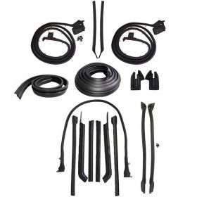 1967 Cadillac Deville 2-Door Convertible Advanced Rubber Weatherstrip Kit (17 Pieces) REPRODUCTION Free Shipping In The USA