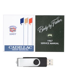1967 Cadillac Models Service Manual [USB Flash Drive] REPRODUCTION Free Shipping In The USA