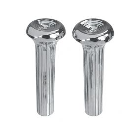 1968 1969 1970 1971 1972 1973 1974 1975 1976 Cadillac Ribbed Chrome Door Lock Knobs 1 Pair REPRODUCTION