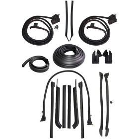 1968 Cadillac Deville 2-Door Convertible Advanced Rubber Weatherstrip Kit (17 Pieces) REPRODUCTION Free Shipping In The USA