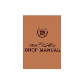 1968 Cadillac Shop Manual REPRODUCTION Free Shipping In The USA
