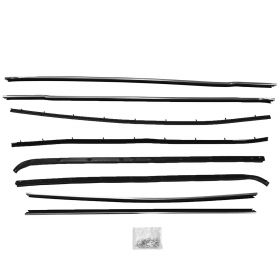 1969 1970 Cadillac 4-Door Sedan Window Sweep Set (8 Pieces) REPRODUCTION Free Shipping In The USA