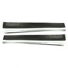 1969 1970 Cadillac Convertible And Deville 2 Door Hardtop Rear Quarter Window Leading Edge Chrome 1 Pair REPRODUCTION Free Shipping in the USA