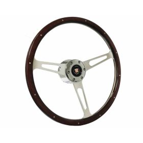 1969 1970 1971 1972 1973 1974 1975 1976 1977 1978 1979 Cadillac Espresso Wood Grain S6 Riveted Steering Wheel Conversion Kit WITHOUT Tilt / Telescopic REPRODUCTION Free Shipping In The USA