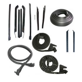 1969 Cadillac Deville Convertible Basic Rubber Weatherstrip Kit (14 Pieces) REPRODUCTION Free Shipping In The USA 