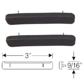 1936 1937 Cadillac (See Details) Rear Rubber Hood Corner Pads 1 Pair REPRODUCTION Free Shipping In The USA 