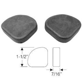 1937 1938 Cadillac (See Details) Rumbleseat Lid Corner Rubber Pads 1 Pair REPRODUCTION Free Shipping In The USA