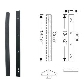 1937 1938 Cadillac Windshield Division Bar Rubber Weatherstrip Set (2 Pieces) REPRODUCTION Free Shipping In The USA 