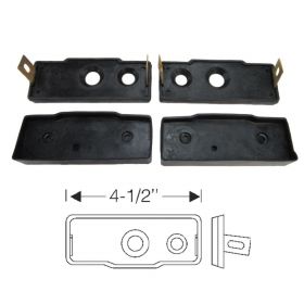 1940 1941 Cadillac and LaSalle 4-Door Convertible (See Details) Detachable Center Post Rubber Pads (4 Pieces) REPRODUCTION Free Shipping In The USA