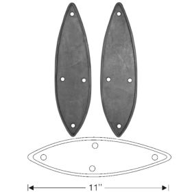 1934 1935 1936 1937 Cadillac (See Details) Rubber Headlight Mounting Pads 1 Pair REPRODUCTION Free Shipping In The USA