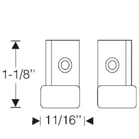 1937 1938 Cadillac (See Details) Rumbleseat Lid Rubber Bumper Pads 1 Pair REPRODUCTION Free Shipping In The USA