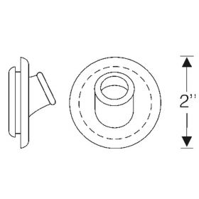 1934 1935 1936 1937 Cadillac Luggage Rack Rubber Grommets 1 Pair REPRODUCTION Free Shipping In The USA